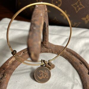 Alex and Ani Gold Om Charm Bracelet
